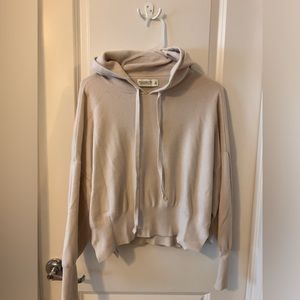 A&F soft tan hoodie